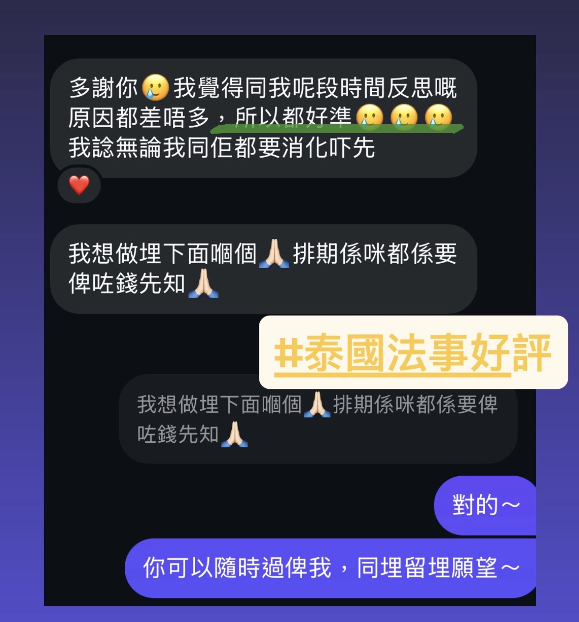 近期好評反饋